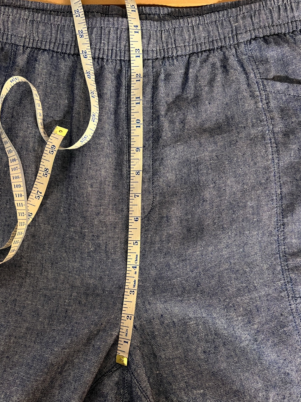 Old Navy High Rise Linen Crop Pants Chambray Women’s 3X - Picture 8 of 10